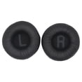 thumbnail image 1 of Sywqhk 1 par de almohadillas blandas para JBL Tune 500BT almohadillas de espuma de cuero proteico (negro), 1 of 9