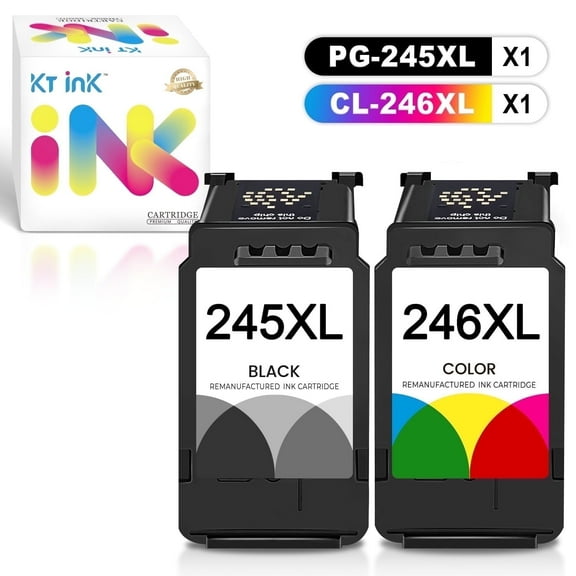 Printer 245 246 Ink for PG245XL CL246XL Ink Cartridges Replacement for Canon 245XL 246XL for Canon Pixma MX492 MX490 MG2522 TS3120 MG3022 MG2520 MG2920 TR4520 TS202