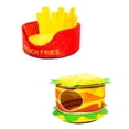 thumbnail image 1 of 2x Novedad Hamburguesa Cama para Interior Cojín Acogedor Puppy Kitten House, 1 of 9