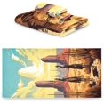 thumbnail image 2 of 3 Piece Bath Towels, Super Soft Absorbent Cowboys Riding Horses Towels for Bathroom Gym Spa Hotel Decor Wash cloth, 2 of 7
