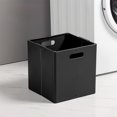 thumbnail image 4 of Fiudx Cesta de Ropa Plegable, Diseño Compacto, Plástico Resistente, Asas de Transporte Fáciles de Transportar, Opciones En Blanco y Gris, Solución de Almacenamiento para El Hogar, Esencial para La Co, 4 of 6