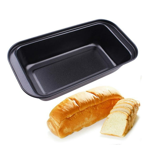 2 pièces Moule à pain Moule à pain Moule à gâteau en acier au carbone noir  Moule à pain antiadhésif Ustensiles de cuisson pour la préparation de  repas, noir 