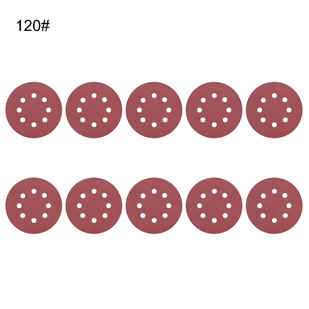 10x Sanding Paper for Orbital Sander Velcro Ø 150mm Grit 120 
