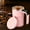 Pink, variant on Self Stirring Magnetic Coffee Mug with Temperature Display, 5.4*3.1" Rechargeable Stirring Mug, Automatic Self Stirring Cup with Lid, For Coffee, Milk and Other Beverages, White