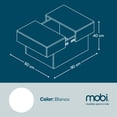 thumbnail image 5 of MOBI Mesa de Centro rectangular Modelo Congo Color Blanco y Café, 5 of 5