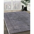 thumbnail image 3 of Ahgly Company Machine Washable Indoor Round Industrial Modern Grape Purple Area Rugs, 4' Round, 3 of 7