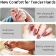 thumbnail image 3 of Electric Nail Clippers for Seniors, 3 in 1 Automatic Toe Nail Clippers for Thick Toenails Seniors, Smart 3 Speed Toenail Clippers with Led Light, Perfect for People with Reduced Mobility, 3 of 8