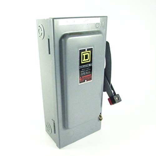HU361 30 A amp 600 V 3 pole Square D safety switch NEMA 1 non-fusible disconnect 