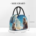 thumbnail image 2 of Fotbe Blue Sky Winged Cat Pattern Lunch Bag, Insulated Lunch Box, Small Leakproof Cooler Food Lunch Containers Reusable High Capacity Lunch Tote Bags for Work, Travel, Outdoor, 2 of 6