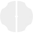 thumbnail image 4 of 20"OD x 1"ID x 7"C x 1"P Percival Architectural Grade PVC Contemporary Ceiling Medallion, Two Piece, 4 of 11