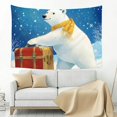 thumbnail image 5 of ZFLMY Polar Bear Suitcase Snow Wall Hanging 100% Polyester for Bedroom Living Room Dorm Decorations 60x40in, 5 of 7