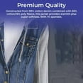 thumbnail image 6 of SAGEFINDS Fleece and Denim Jacket for Women - Woman fleece hood jacket - Cotton Hood with Drawstring & Front 2 Pockets Design - Small, 6 of 8