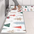 thumbnail image 2 of Kitchen Rugs Sets Of 2,Multicolor Christmas Tree Pattern Anti Fatigue Kitchen Mat Rugs Non Slip Washable,Decorative Kitchen Floor Mats for Kitchen,Sink,Laundry,17"X47", 2 of 5