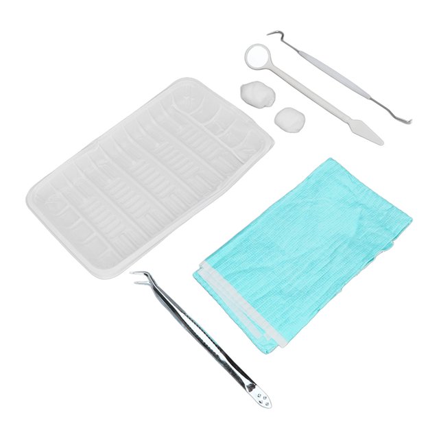 Kit de higiene dental kit de herramientas de higiene Bandeja dental Equipo de inspección de cavidad bucal Cuidado dental para dentista ANGGREK Otros