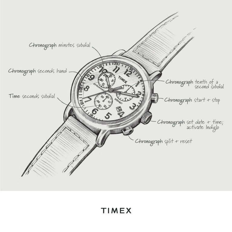 Men's Weekender Chrono Titanium-Tone Watch, Dark Brown Leather