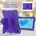 thumbnail image 4 of Butterfly Kids Case for Samsung Galaxy Tab S9 FE 5G 10.9"/ S9/ S8/ S7 11", Galaxy Tab A9+ Plus Case, Soft EVA Rotating Stand Lightweight Shockprof Kids Friendly Case Cover,Purple, 4 of 6