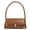 Light Brown, variant on Women Shoulder Bag Casual Retro Tote Bag Pu Leather Solid Underarm Bag (Black) Fashion shoulder bag (Black)