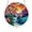 A, variant on Stained Style Acrylic Suncatcher Hanging Ornament, Tropical Beach Frog Window Wall Art Decor, Round Acrylic Puzzle Art Pendant for Home Garden Decor,7.5 in.