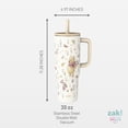thumbnail image 6 of Zak Designs 30oz Winnie the Pooh Double Wall Stainless Steel Vaccuum Insulated Sutton Straw Tumbler, 6 of 10