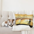 thumbnail image 4 of Ambesonne Nature Throw Pillow Cover 2 Pack, with a Bird Cage, 16", Marigold Black, 4 of 5