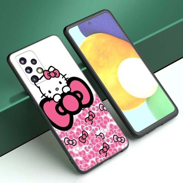 Funda bonita de gatito Kawaii Cat para Samsung A04 A21 A30 A50 A52 S A13 A14 A22 A23 A32 A53 A73 5G A11 A12 A31 A33 A51 A70 A71 A72 zhangmengya LED