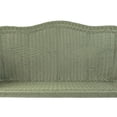 thumbnail image 5 of Northlight Hand Woven Resin Wicker Porch Swing with Chain - Green, 5 of 7
