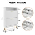 thumbnail image 5 of KFFKFF Footwear Cupboard with Pair of Tilt Drawers Footwear Storing Cabinet for Foyer Multicolor, 5 of 9