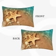thumbnail image 2 of Daiia Starfish And Seashell 1 Bedding Waterproof Pillow Protector Zippered Queen – Bed Bug Proof Pillow Encasement-16"x24", 2 of 6