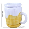 PWPSG Inflatable Ice Bucket PVC Beer Mug Cooler for Parties