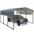 thumbnail image 3 of Erommy 10'x15' Heavy Duty Metal Carport with Galvanized Metal Roof and Frame for Car,RV and Trucks, 3 of 8