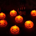 thumbnail image 4 of maskred 12pcs/set Party Decorations Plastic Bottom Switch With Button Batteries Convenient And Fast Halloween Pumpkin Lanterns large size, 4 of 6