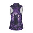 thumbnail image 2 of Whosucclay Cat and Bat Pattern Golf Sleeveless Shirt for Ladies, Elastic Anti Shrink for Running Athletic, Dry-Fit Lightweight Women Golf Sleeveless Tank Top, 2 of 8