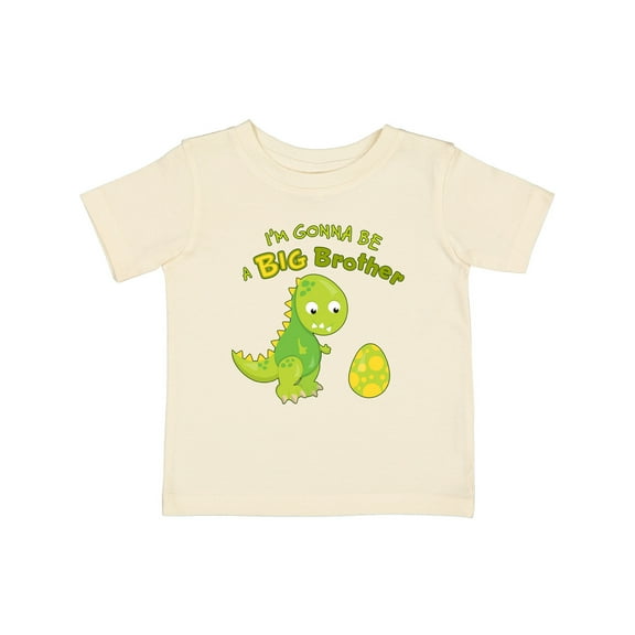 Inktastic I'm Gonna Be a Big Brother-dino Boys Baby T-Shirt