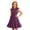 00-Dark Purple605, variant on WOYY Girls Ruffles Sleeveless Tiered Dress Casual Party A-Line Midi Sundress, Sizes 5-14