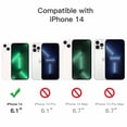 thumbnail image 6 of JETech Case for iPhone 14 6.1-Inch, Shockproof Phone Bumper Cover, Anti-Scratch Clear Back (Midnight Green), 6 of 6