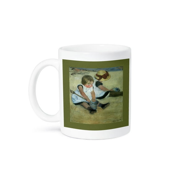 3dRose, Children at the Seashore by Mary Cassatt, 15oz Mug