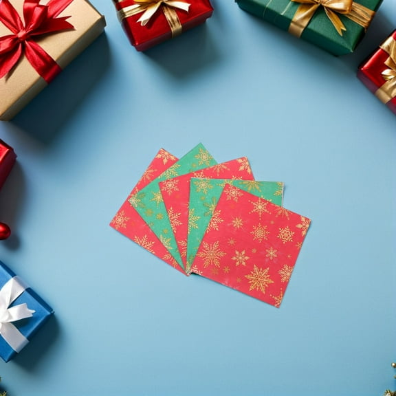 LOLIPPYY 100Pcs Snowflake Paper Napkins Disposable Holiday Napkins for Festive Christmas Party Decor