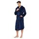 thumbnail image 5 of U2SKIIN Albornoz de felpa con capucha y forro polar para hombre (azul marino 2XL3XL), 5 of 5