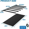 thumbnail image 5 of Surfboard Wall Mount - Vertical 4/6 Arms Storage with Rubber Mat, Paddle Rack for SUP, Ski, Skateboards, 5 of 9