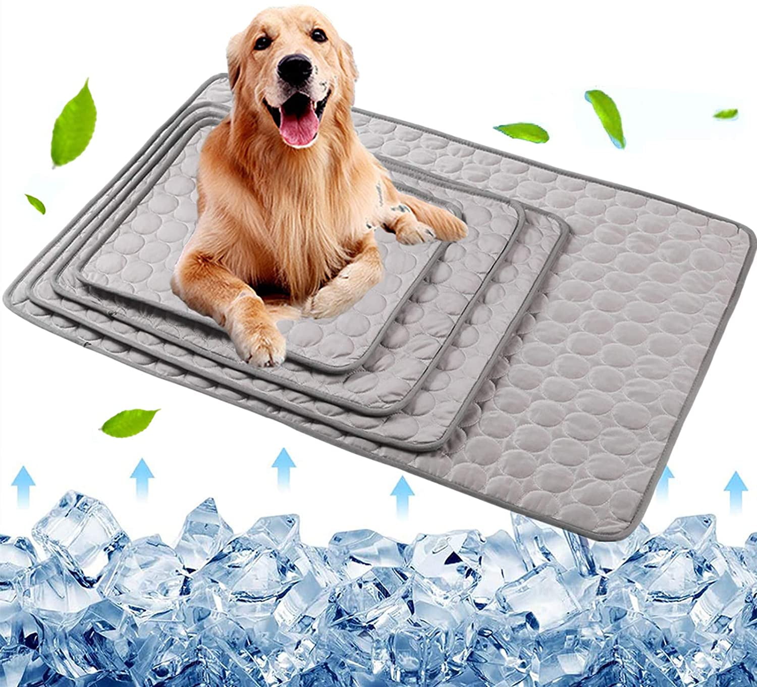 Washable Dog Cooling Mat for Dogs and Cats Keeps Dogs and Cats Comfortable All Summer No Water