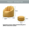 thumbnail image 4 of Beanbag Chair with 29.9 x 26.8 x 23.6''  Padded Sofa Sandbag Chair Cover is Perfect for Any Room with Multiple Colors, 4 of 7