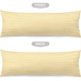 thumbnail image 2 of Striped Body Pillow Cover White and Golden Yellow Stripe Long Pillowcase with Zipper White and Yellow Stripes Printed Pillow Covers Decorative Bedding Pillow Case for Bed,Couch, 20"x54", 2 of 5