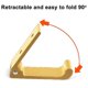 thumbnail image 4 of 5 Pcs Folding Hooks Wall Towel Hooks 90 Foldable Solid Aluminum Hook, 4 of 5