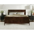 thumbnail image 2 of Valencia King Low Profile Wood Platform Bed with Matching Footboard in Walnut, 2 of 10
