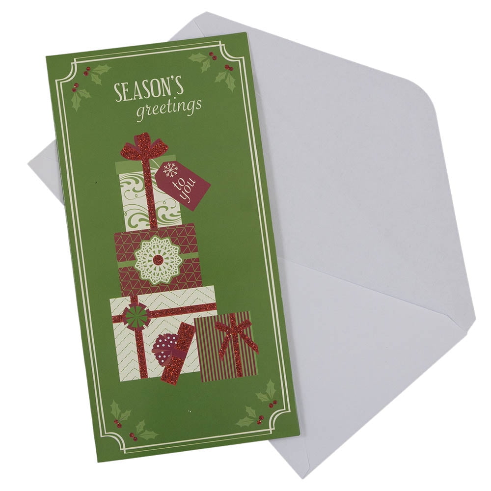 JAM Christmas Money Card Sets, 6/Pack, Season's Greetings Gifts