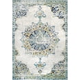 thumbnail image 2 of nuLOOM Leola Vintage Medallion Area Rug, 9' 10" x 14', Blue, 2 of 2