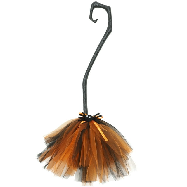 Escoba de bruja para cosplay de Halloween, decoración para fiesta de Halloween, disfraz de cosplay, accesorio de escoba de bruja