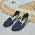 thumbnail image 4 of Ataiwee Women's Wide Width Flat Loafer Shoes，Comfort Plus Size Fashion Round Toe Wide Dress Ballet Flat Shoes., 4 of 9
