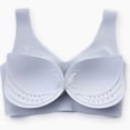 thumbnail image 3 of Large Size Ultra-thin Bra Seamless Beauty Back Ice Silk Lingerie Ladies Big Breasts Show Small Summer No Steel Ring Underwear, 3 of 8