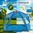 thumbnail image 4 of Leedor Beach Tent Sun Shelter Portable Windproof Pop Up Shade Instant Beach Umbrella, 4 of 7